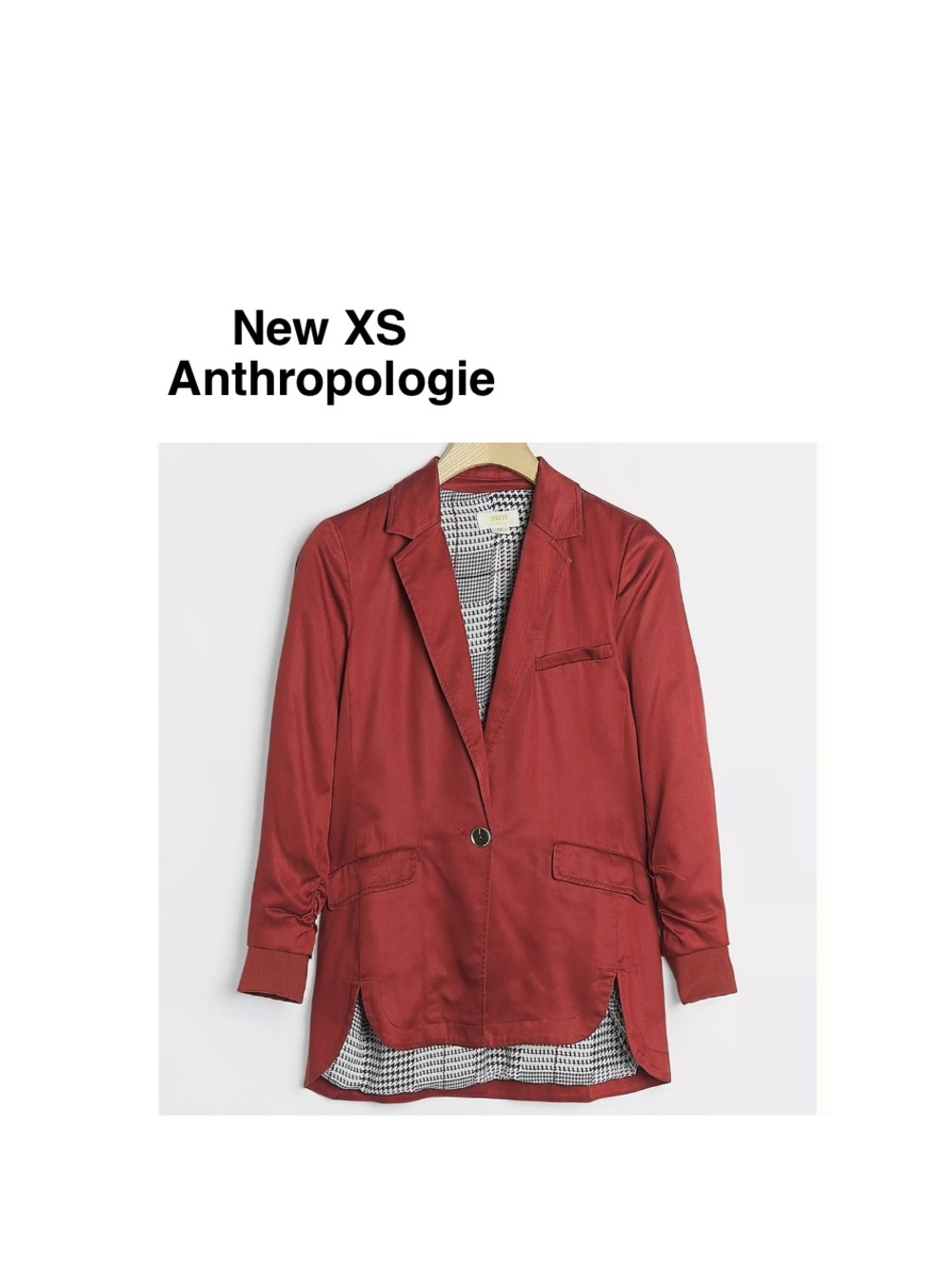 New Anthropologie Sally Draped Blazer with tags size XS ⭐️⭐️⭐️⭐️